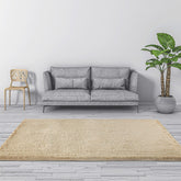 230x160cm Floor Rugs Large Shaggy Rug Area Carpet Bedroom Living Room Mat - Beige